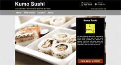 Desktop Screenshot of kumosushi-nyc.com